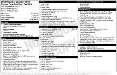 2024 Chevrolet Silverado 1500 Crew Cab Short Box 2-Wheel Drive Custom