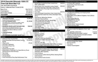 2018 Chevrolet Silverado 1500 Crew Cab Short Box 2-Wheel Drive LTZ