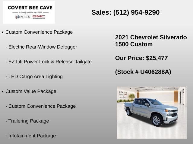 2021 Chevrolet Silverado 1500 Crew Cab Short Box 2-Wheel Drive Custom