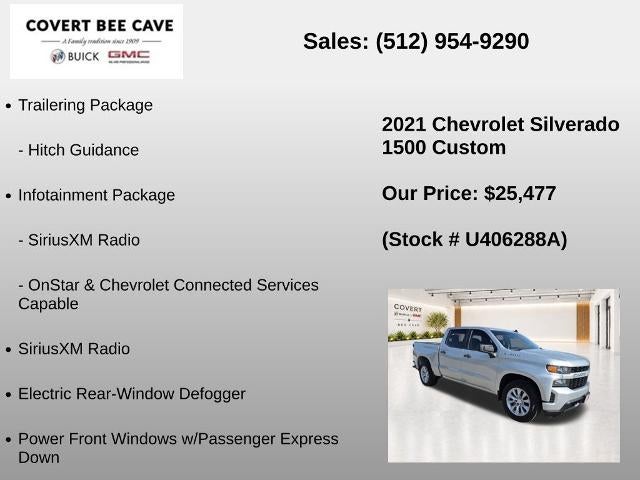 2021 Chevrolet Silverado 1500 Crew Cab Short Box 2-Wheel Drive Custom