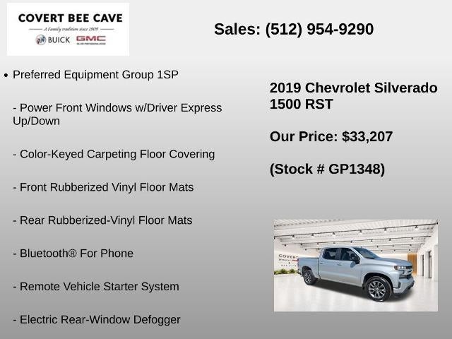 2019 Chevrolet Silverado 1500 Crew Cab Short Box 2-Wheel Drive RST
