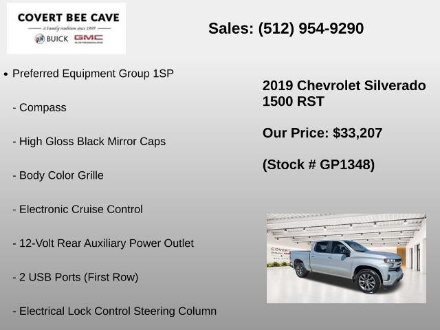 2019 Chevrolet Silverado 1500 Crew Cab Short Box 2-Wheel Drive RST