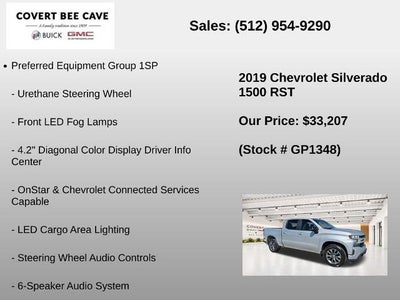 2019 Chevrolet Silverado 1500 Crew Cab Short Box 2-Wheel Drive RST