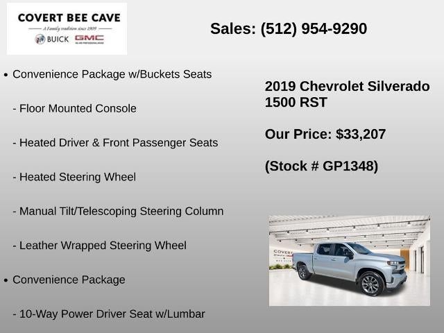 2019 Chevrolet Silverado 1500 Crew Cab Short Box 2-Wheel Drive RST