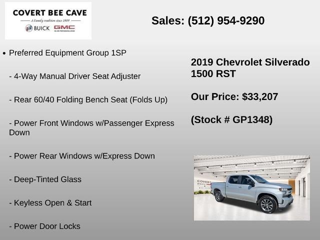 2019 Chevrolet Silverado 1500 Crew Cab Short Box 2-Wheel Drive RST