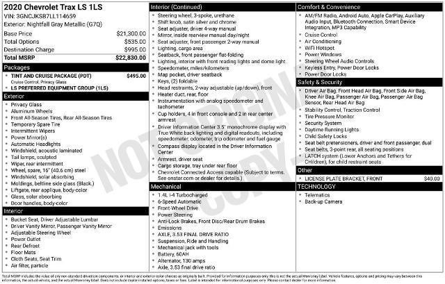 2020 Chevrolet Trax FWD LS