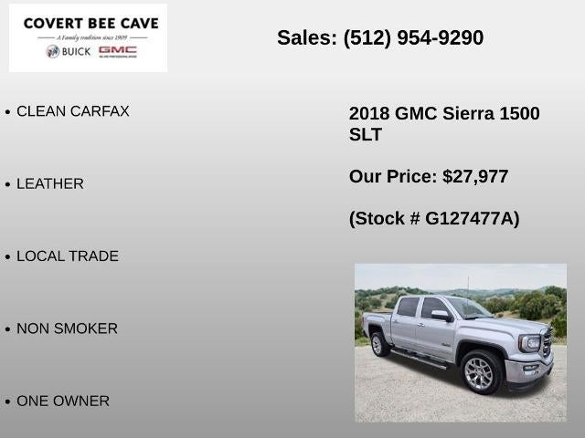 2018 GMC Sierra 1500 Crew Cab Short Box 2-Wheel Drive SLT