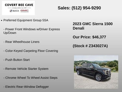 2023 GMC Sierra 1500 Crew Cab Short Box 2-Wheel Drive Denali