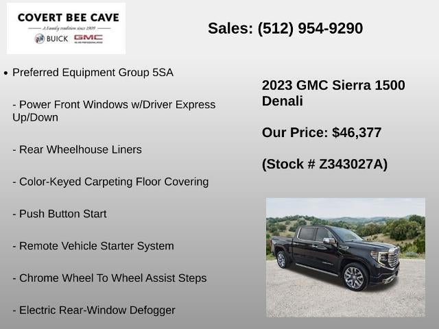 2023 GMC Sierra 1500 Crew Cab Short Box 2-Wheel Drive Denali