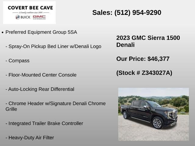 2023 GMC Sierra 1500 Crew Cab Short Box 2-Wheel Drive Denali