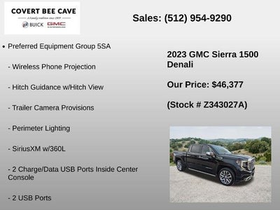 2023 GMC Sierra 1500 Crew Cab Short Box 2-Wheel Drive Denali