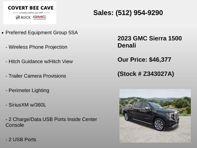 2023 GMC Sierra 1500 Crew Cab Short Box 2-Wheel Drive Denali