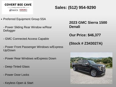 2023 GMC Sierra 1500 Crew Cab Short Box 2-Wheel Drive Denali