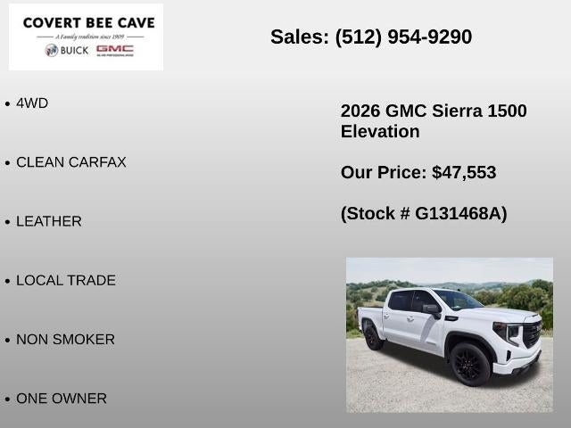 2026 GMC Sierra 1500 Crew Cab Short Box 4-Wheel Drive Elevation 3VL