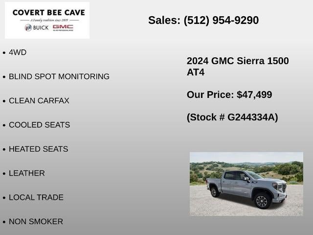 2024 GMC Sierra 1500 Crew Cab Short Box 4-Wheel Drive AT4