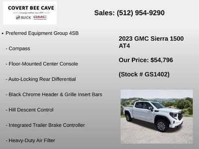 2023 GMC Sierra 1500 Crew Cab Short Box 4-Wheel Drive AT4