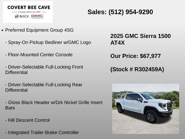 2025 GMC Sierra 1500 Crew Cab Short Box 4-Wheel Drive AT4X