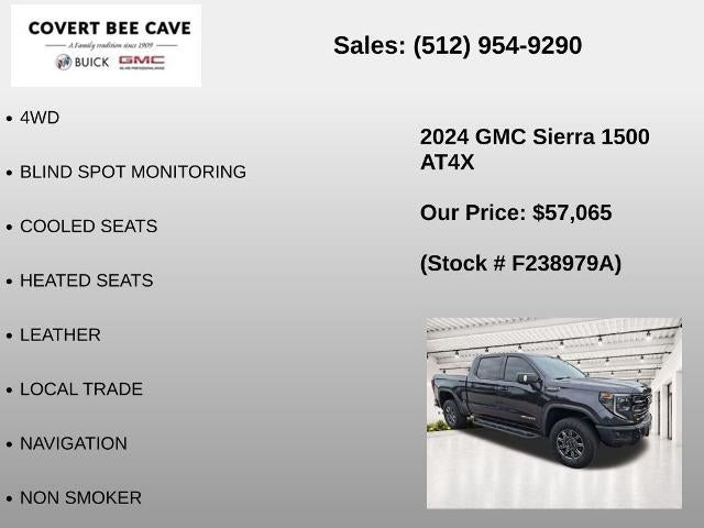 2024 GMC Sierra 1500 Crew Cab Short Box 4-Wheel Drive AT4X