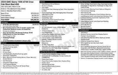 2024 GMC Sierra 1500 Crew Cab Short Box 4-Wheel Drive AT4X