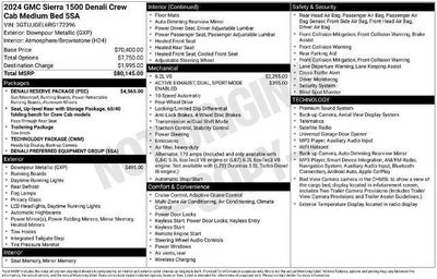 2024 GMC Sierra 1500 Crew Cab Standard Box 4-Wheel Drive Denali