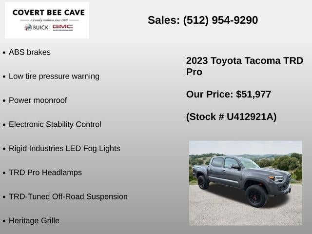 2023 Toyota Tacoma 4WD 4WD TRD Pro Double Cab 5' Bed V6 AT (Natl)