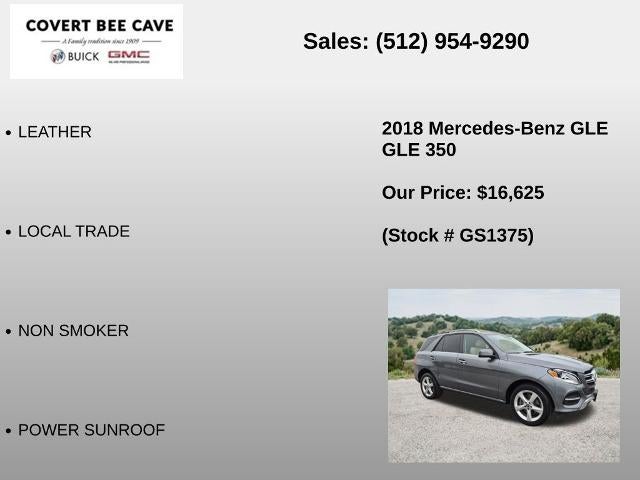 2018 Mercedes-Benz GLE GLE 350 4MATIC® SUV