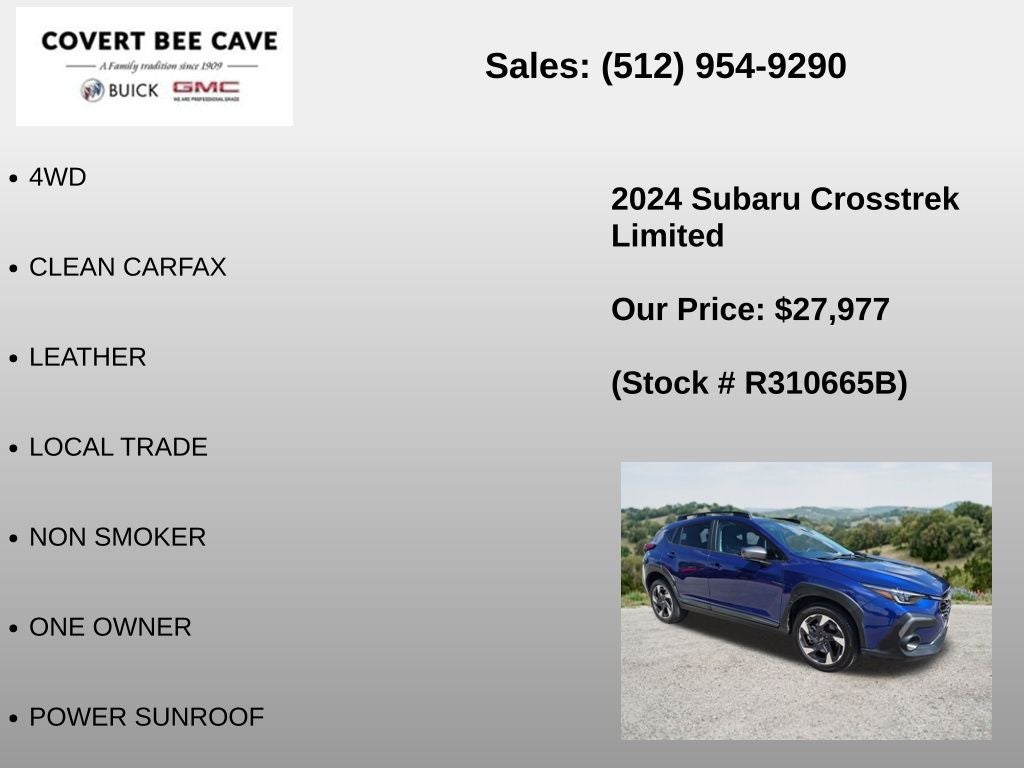 2024 Subaru Crosstrek Limited AWD