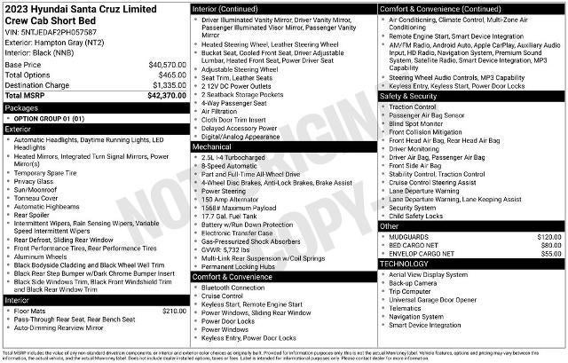 2023 Hyundai SANTA CRUZ Limited AWD