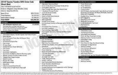 2018 Toyota Tundra 4WD 4WD SR5 CrewMax 5.5' Bed 5.7L FFV (SE)