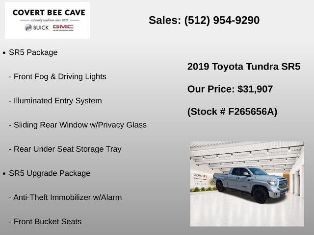 2019 Toyota Tundra 2WD 2WD SR5 Double Cab 6.5' Bed 5.7L (Natl)