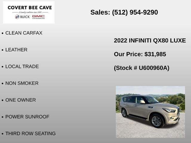 2022 INFINITI QX80 LUXE RWD
