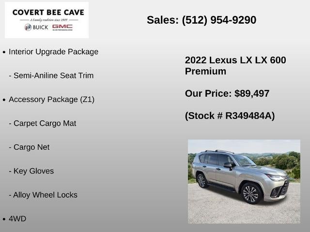 2022 Lexus LX 600 Premium 4WD