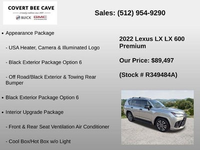 2022 Lexus LX 600 Premium 4WD