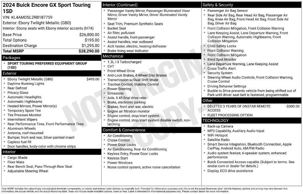 2024 Buick Encore GX Sport Touring