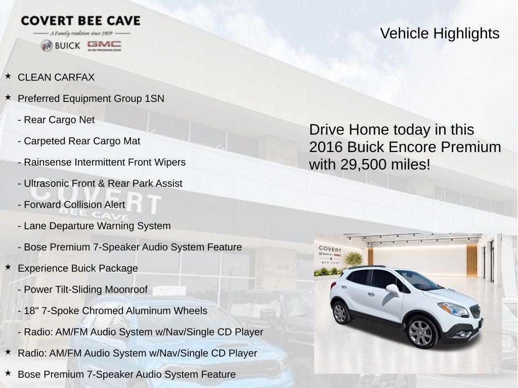 2016 Buick Encore Premium