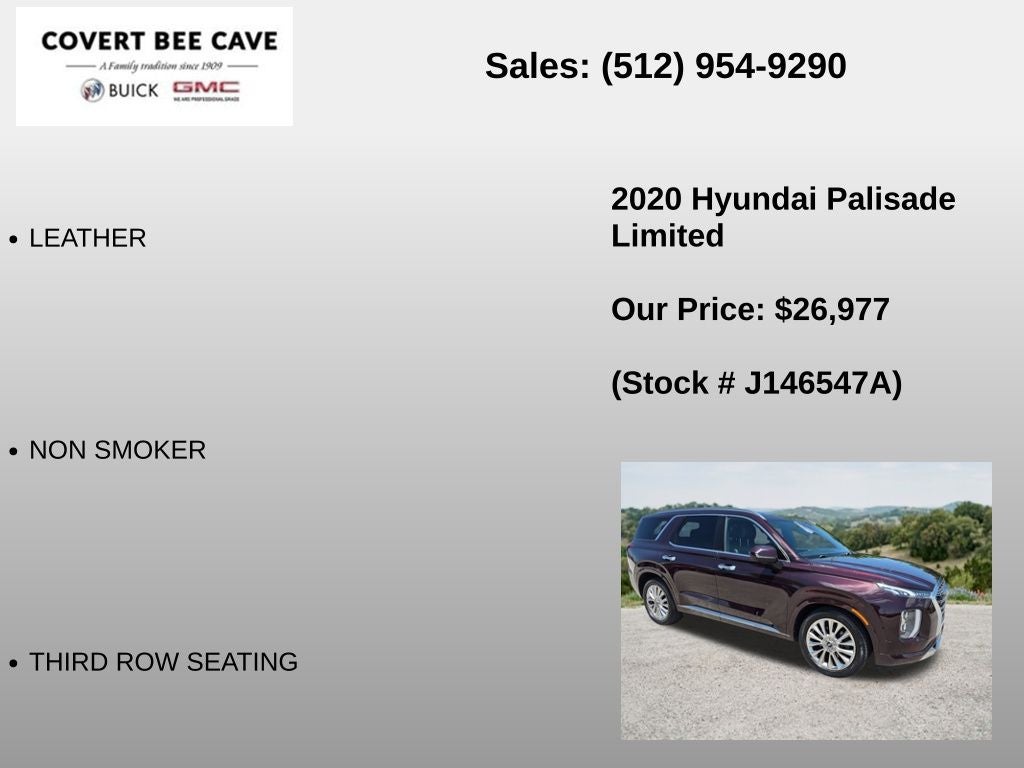 2020 Hyundai PALISADE Limited AWD