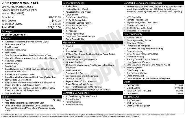 2022 Hyundai VENUE SEL IVT