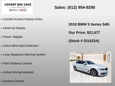 2018 BMW 5 Series 540i