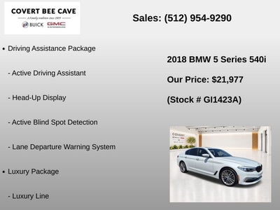 2018 BMW 5 Series 540i