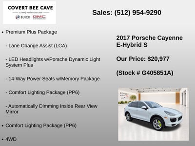 2017 Porsche Cayenne E-Hybrid S