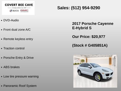 2017 Porsche Cayenne E-Hybrid S