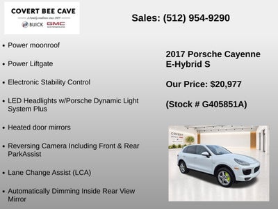 2017 Porsche Cayenne E-Hybrid S