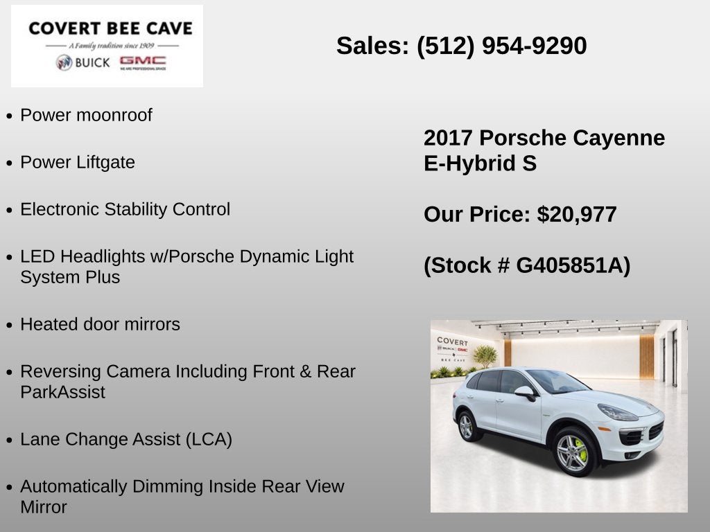 2017 Porsche Cayenne E-Hybrid S