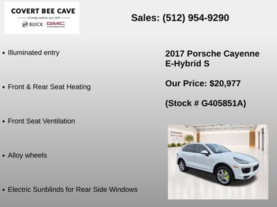 2017 Porsche Cayenne E-Hybrid S