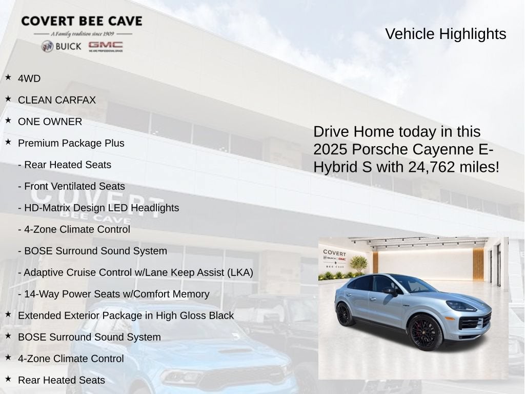 2025 Porsche Cayenne E-Hybrid Coupe S