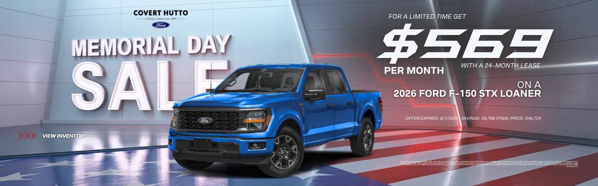 F-150 Spring Savings at Covert Ford Hutto in Hutto TX.